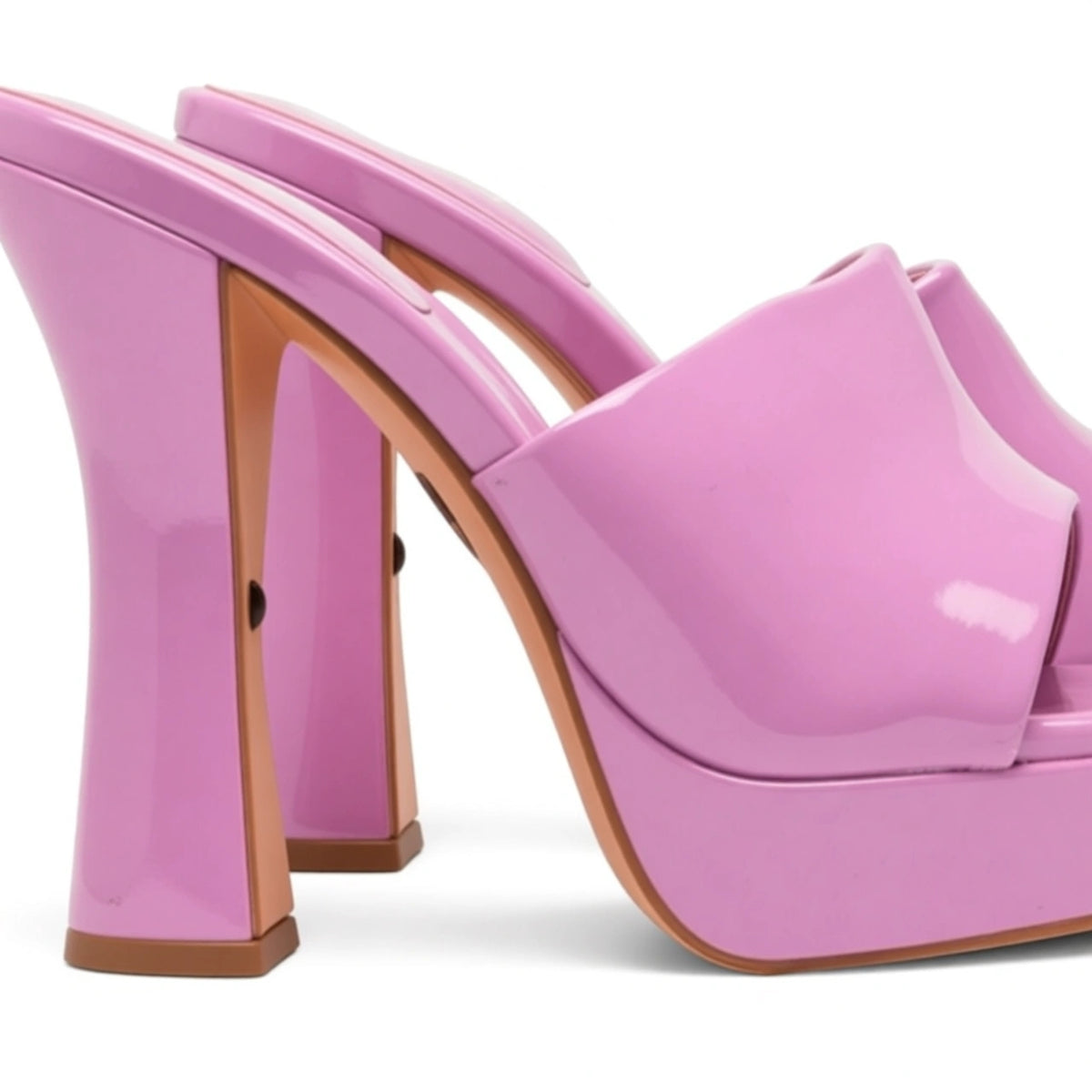 Shellys London Candy Pop Platform Mule Sandals In Pink