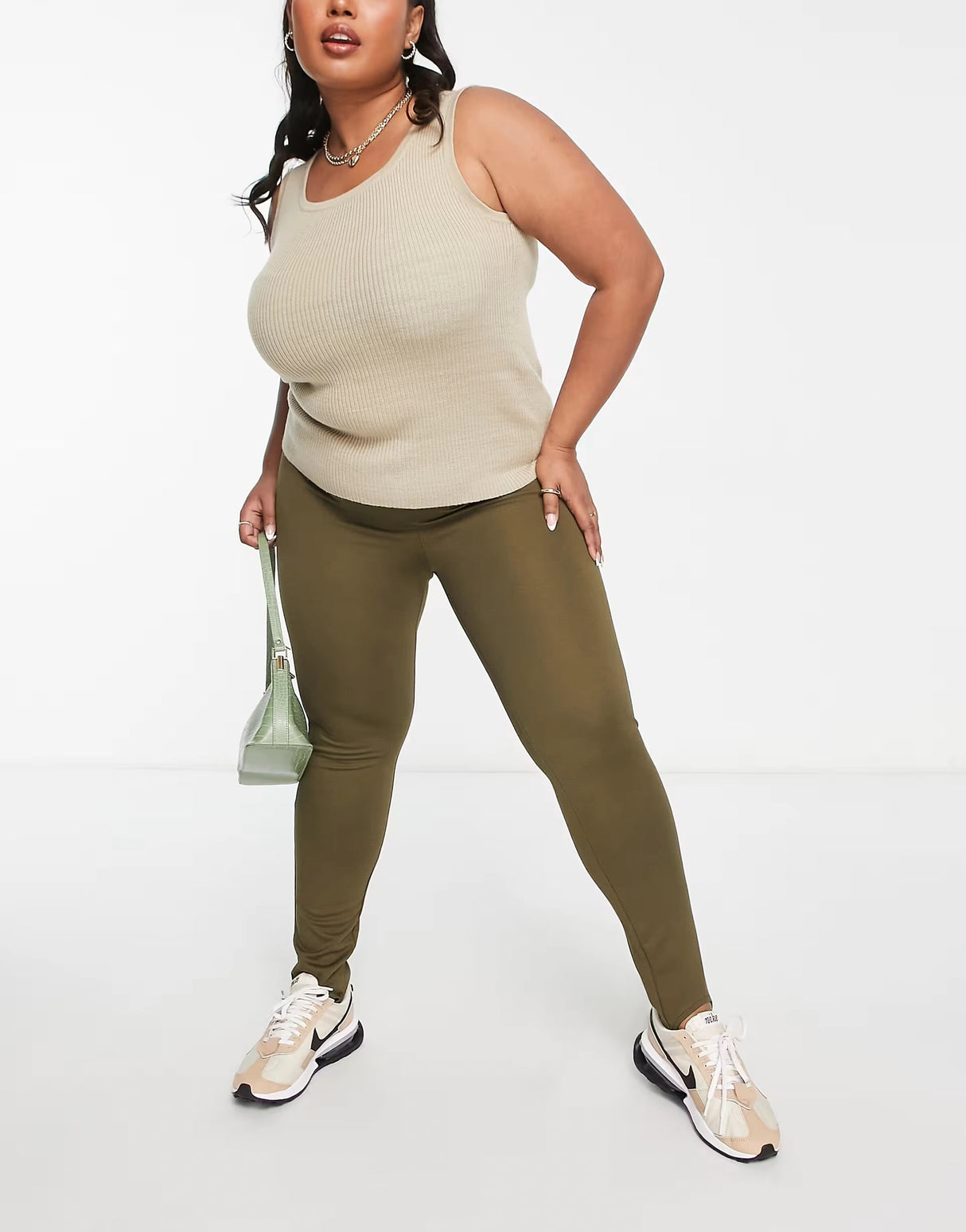 Mango Stir-Up Leggings In Brown
