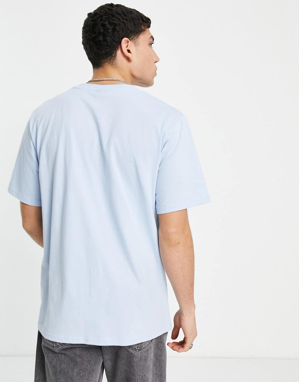 Ellesse Nylon Blocked T-Shirt With Logo In Blue
