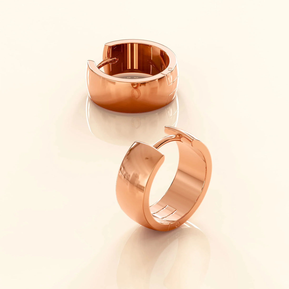Bullion Gold Pure Bullion Rose Gold Hoops