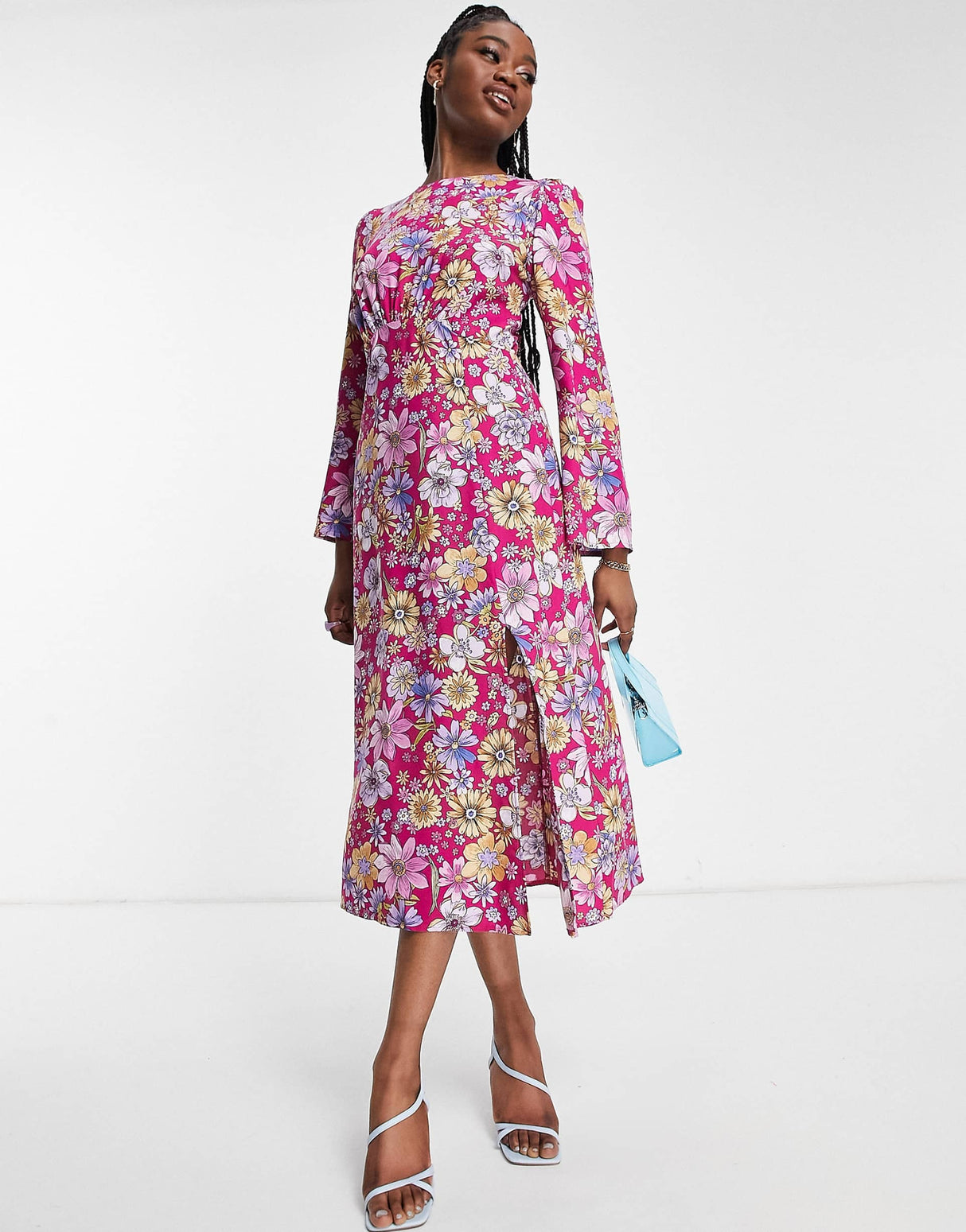 Nobody'S Child Tula Open Back Dress In Pink