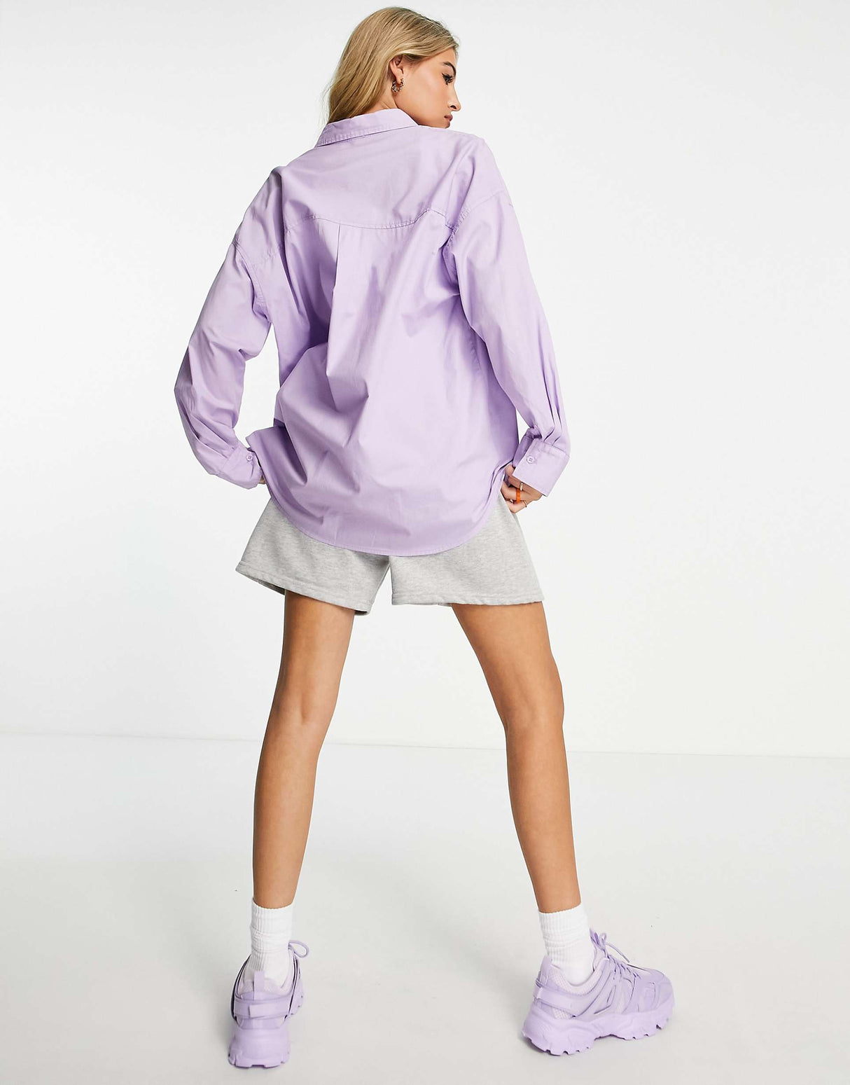 Cotton:On Dad Shirt In Lilac