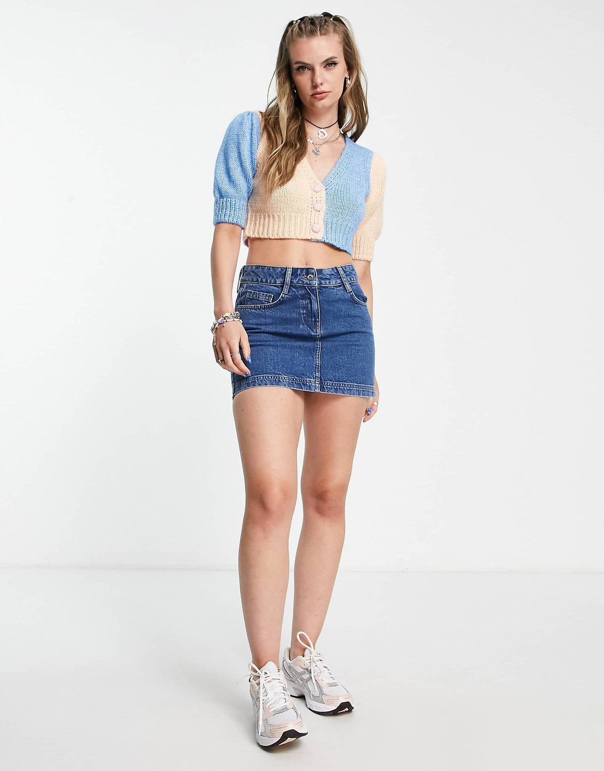 Cotton:On Colourblock Mini Cardigan In Multi