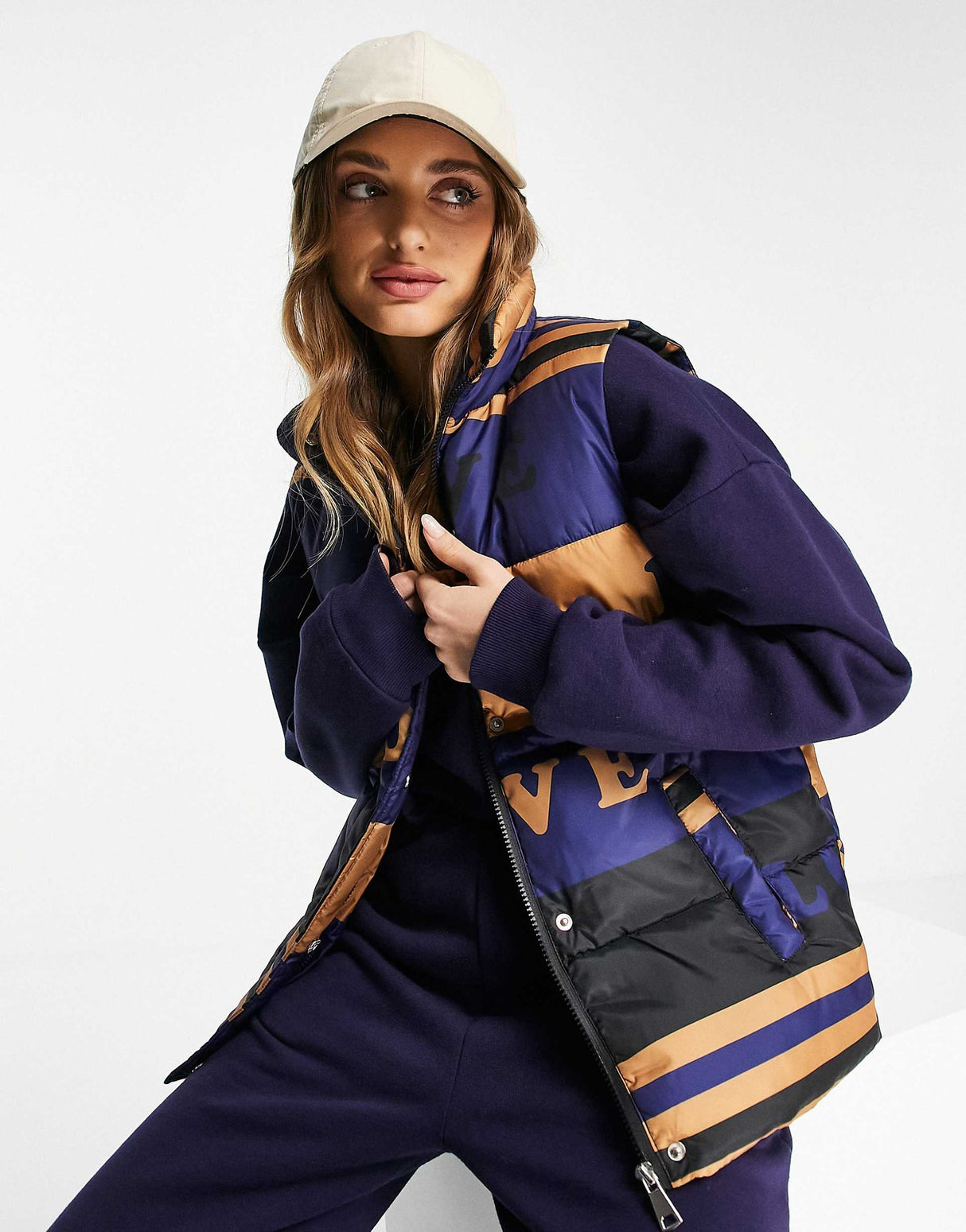 Never Fully Dressed True Love Gilet In Multi