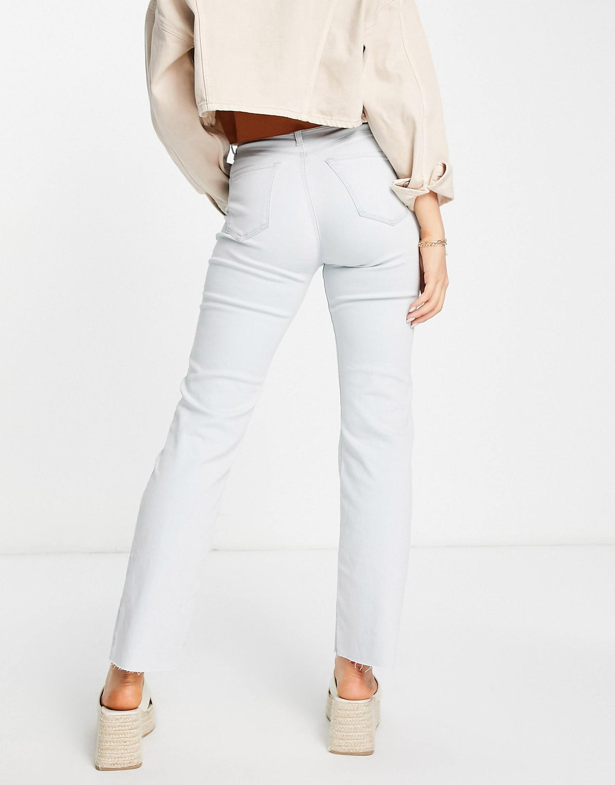 Replay Reyne Flare Jeans In Super Light Blue