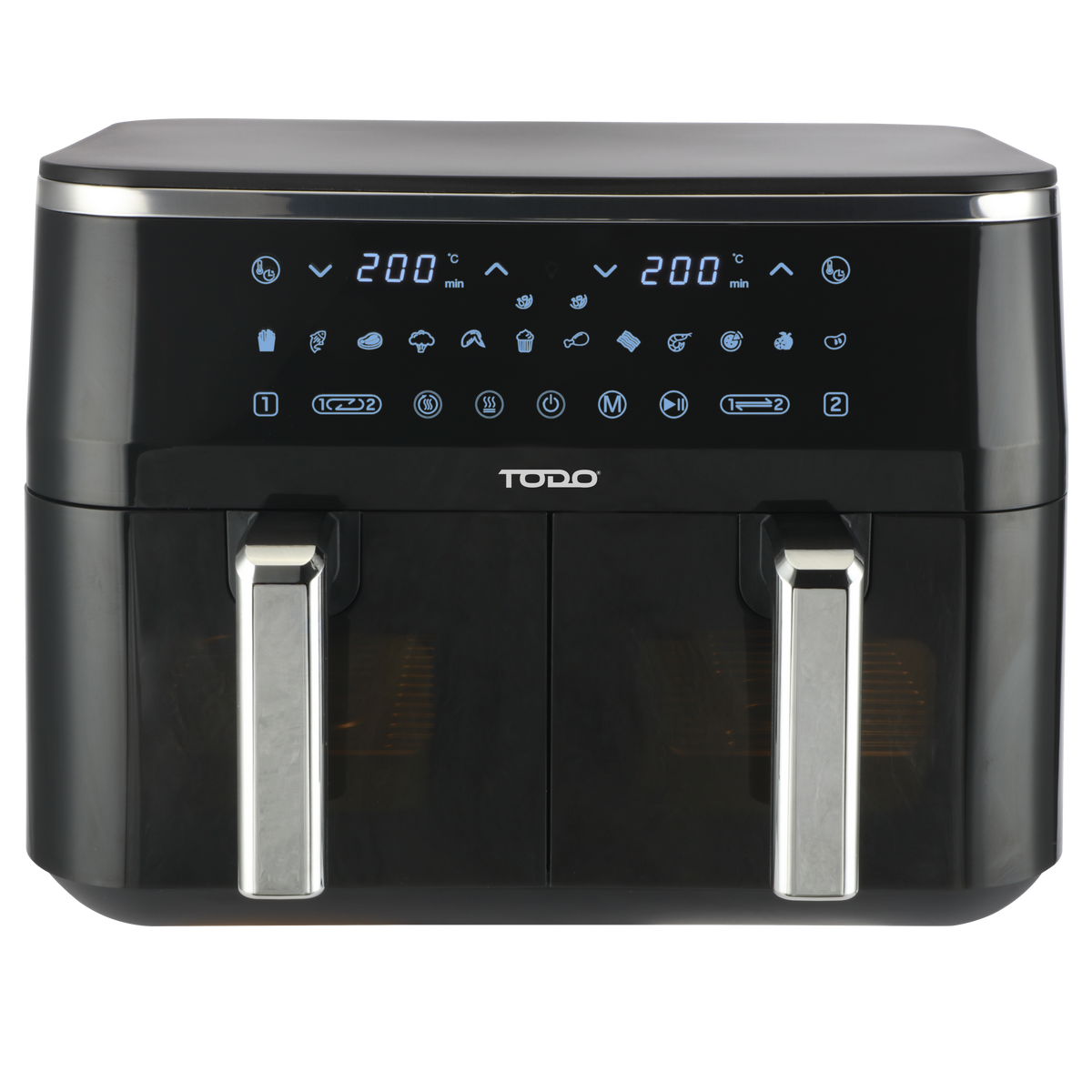 TODO 9L Air Fryer 2400W Dual Basket Digital Control Multi Function Cooker