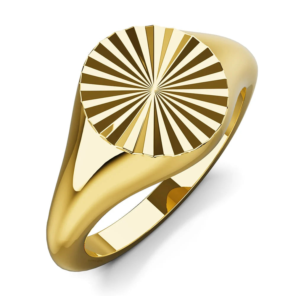 Bullion Gold Vortex Aura Gold Plated Ring