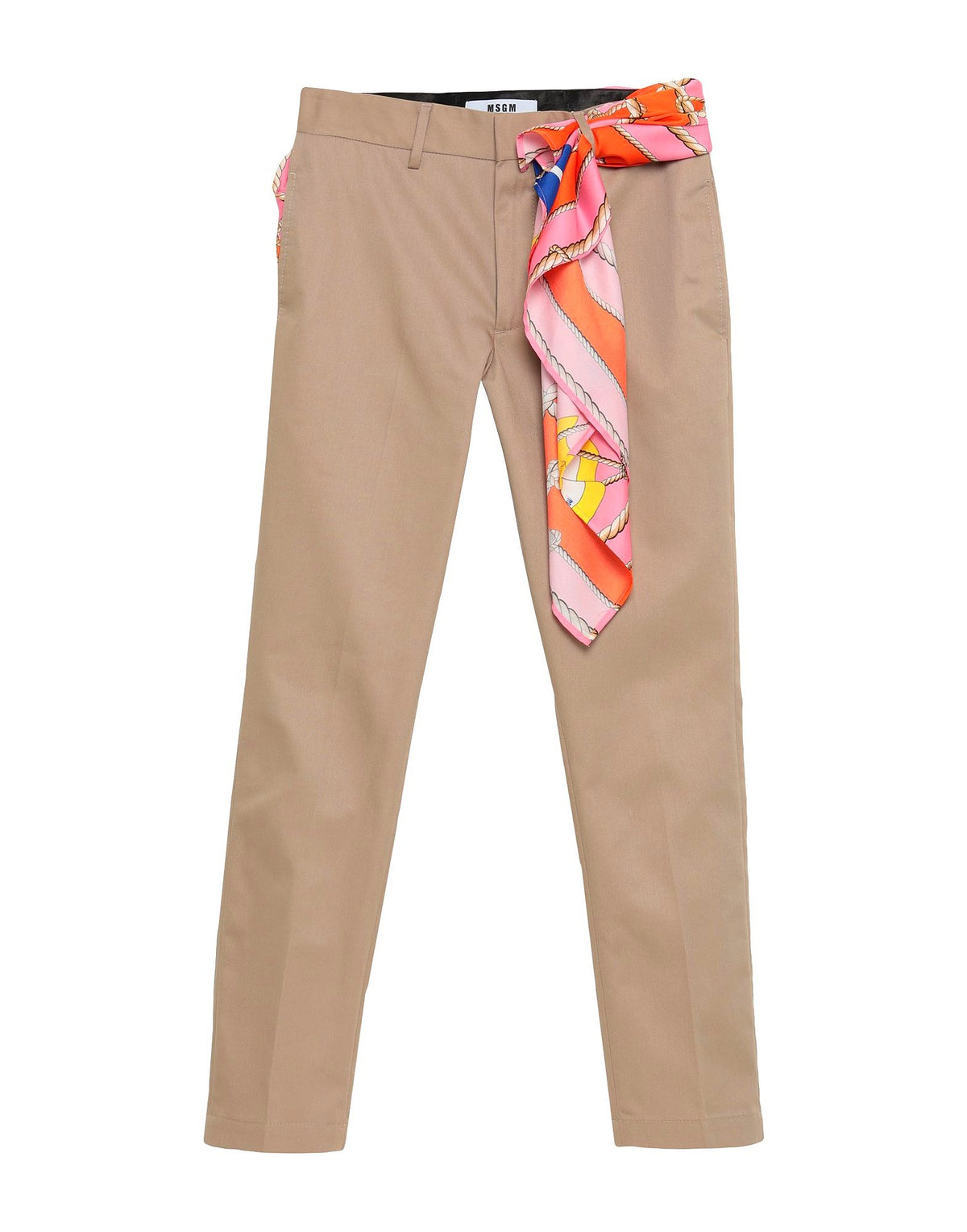 Msgm Womens Pants - Sand