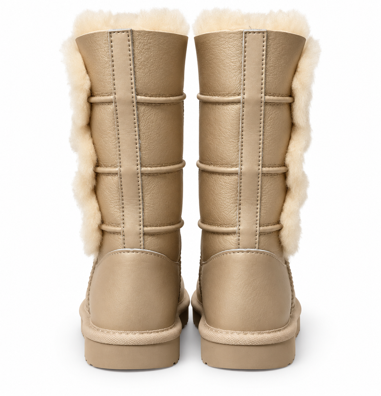Australian Leather Ugg Classic Long Triple Button - Metallic Gold - AU5