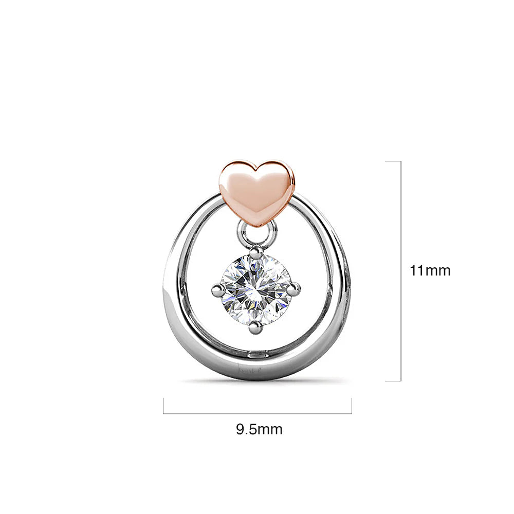 Krystal Couture Felina Love Earrings Embellished with SWAROVSKI Crystals