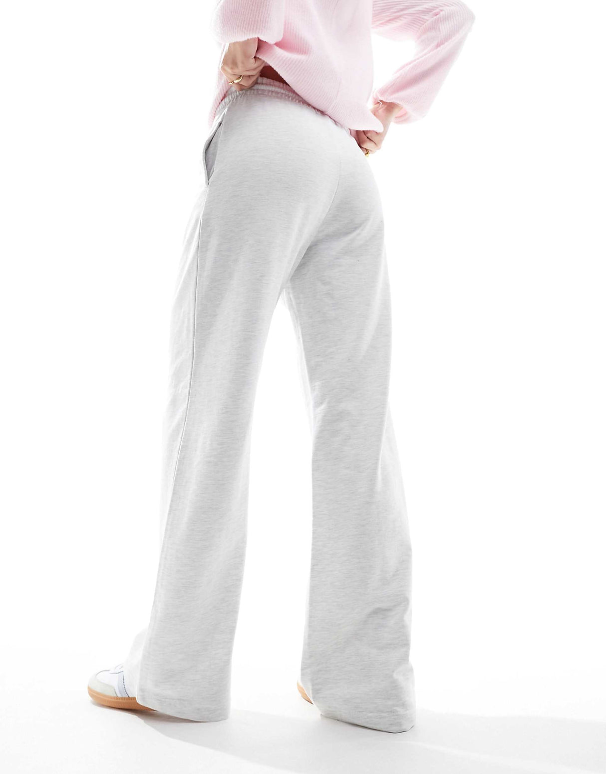New Look Wide Leg Jogger In Grey