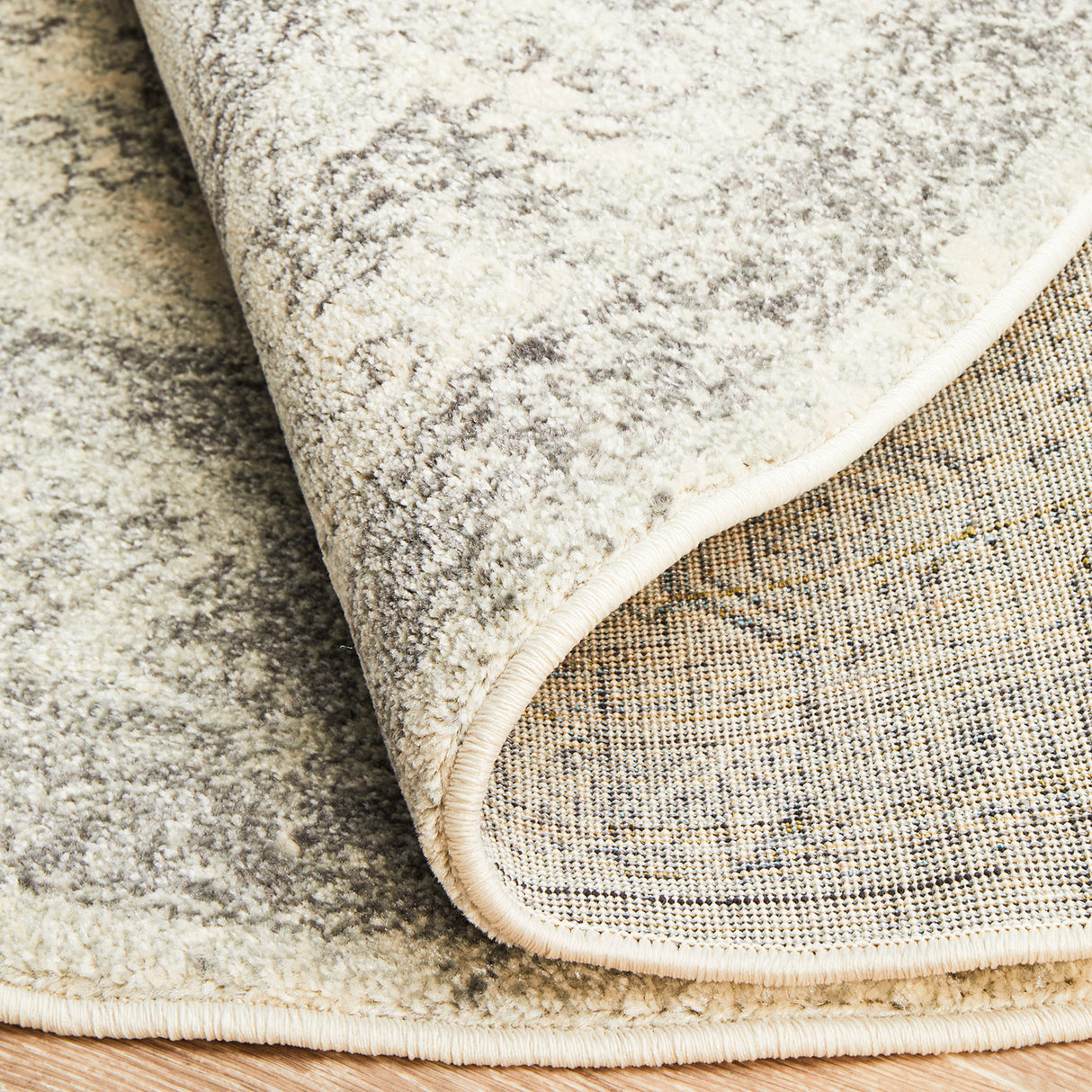 Century 977 Silver Round Rug