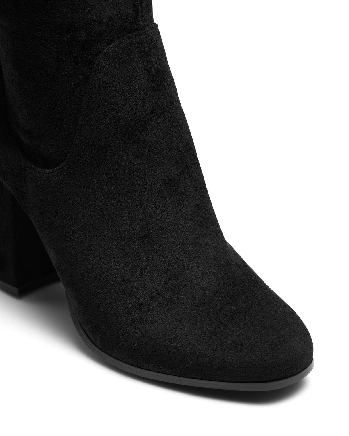 Therapy Hanover Black Stretch Faux Suede