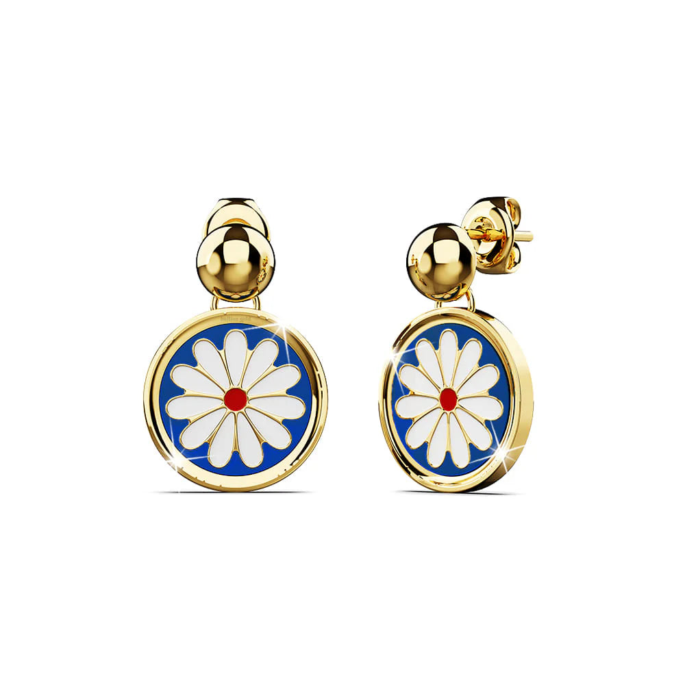 Bullion Gold Bullion Blue Blossom Earrings in Gold