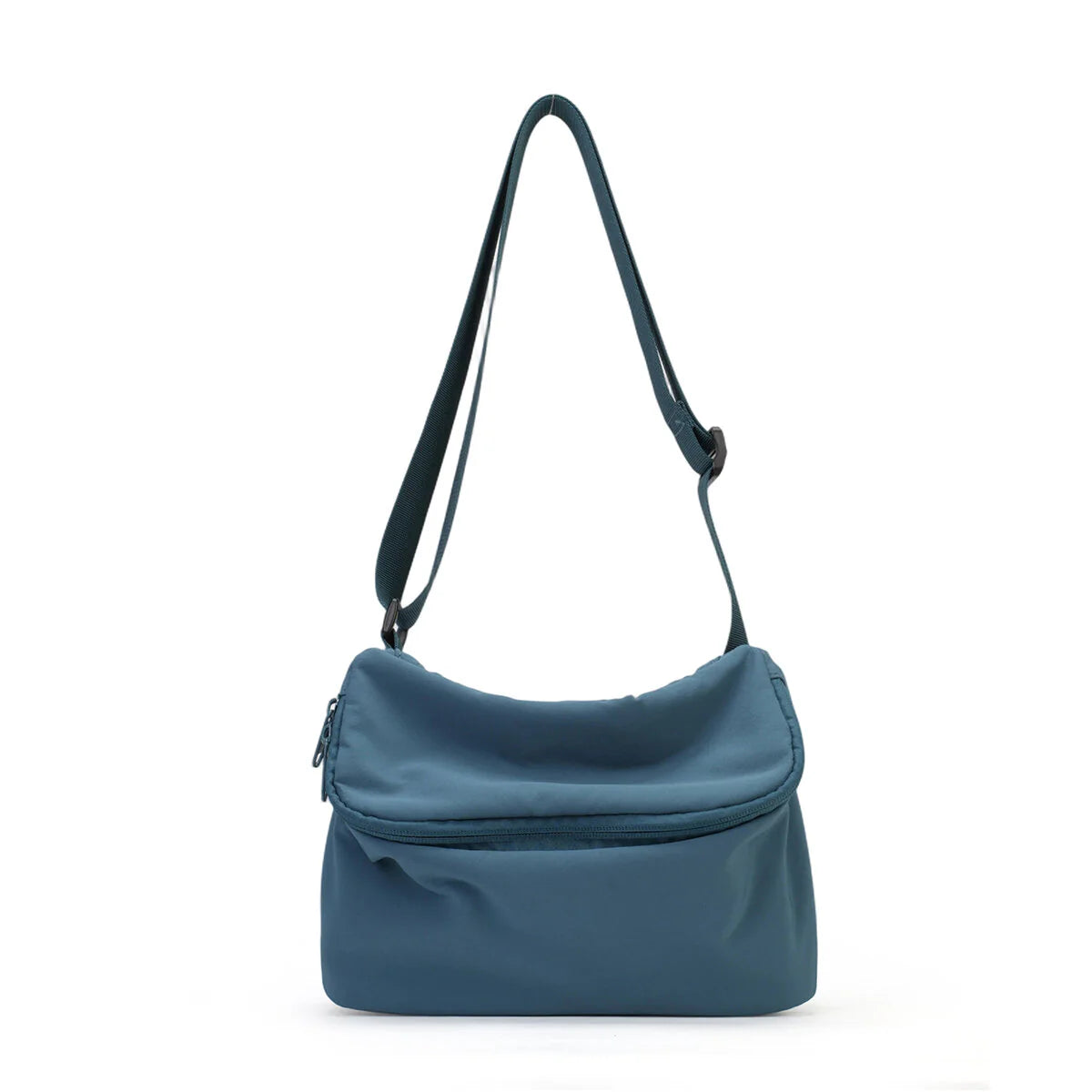 BAMEI Lightweight Recycled Nylon Flap Crossbody Bag - Navy