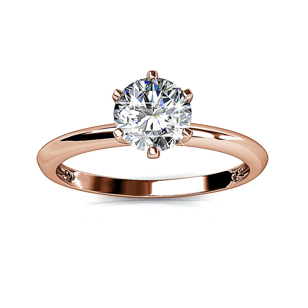 Krystal Couture One In A Million Solitaire Ring Embellished with SWAROVSKI Crystals