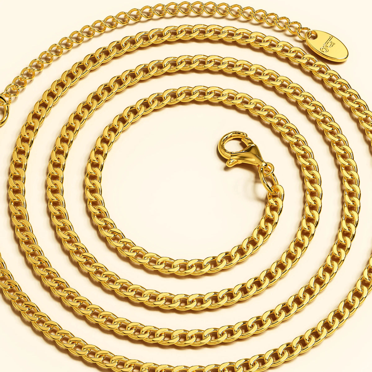 Bullion Gold Estelle Chain Link Gold Plated Necklace