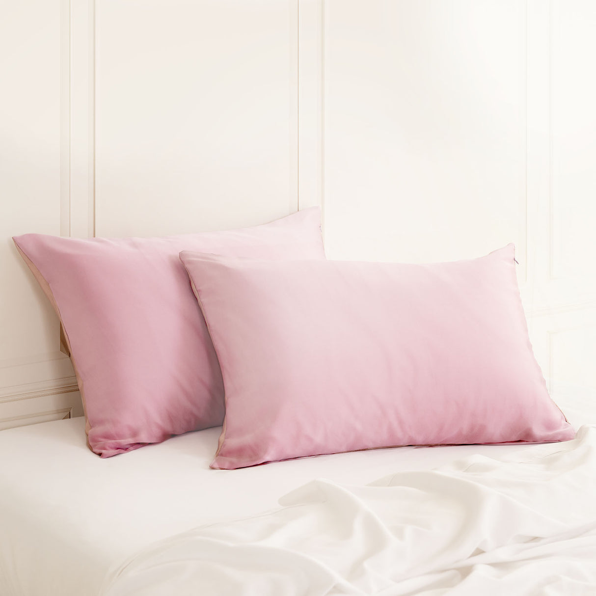MULBERRY SILK PILLOW CASE TWIN PACK - SIZE: 51X76CM - LILAC