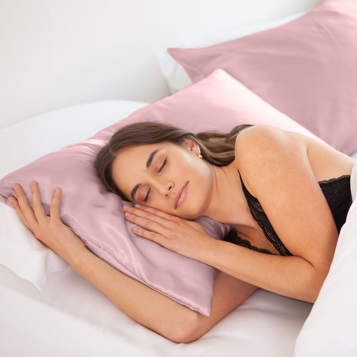 MULBERRY SILK PILLOW CASE TWIN PACK - SIZE: 51X76CM - LILAC