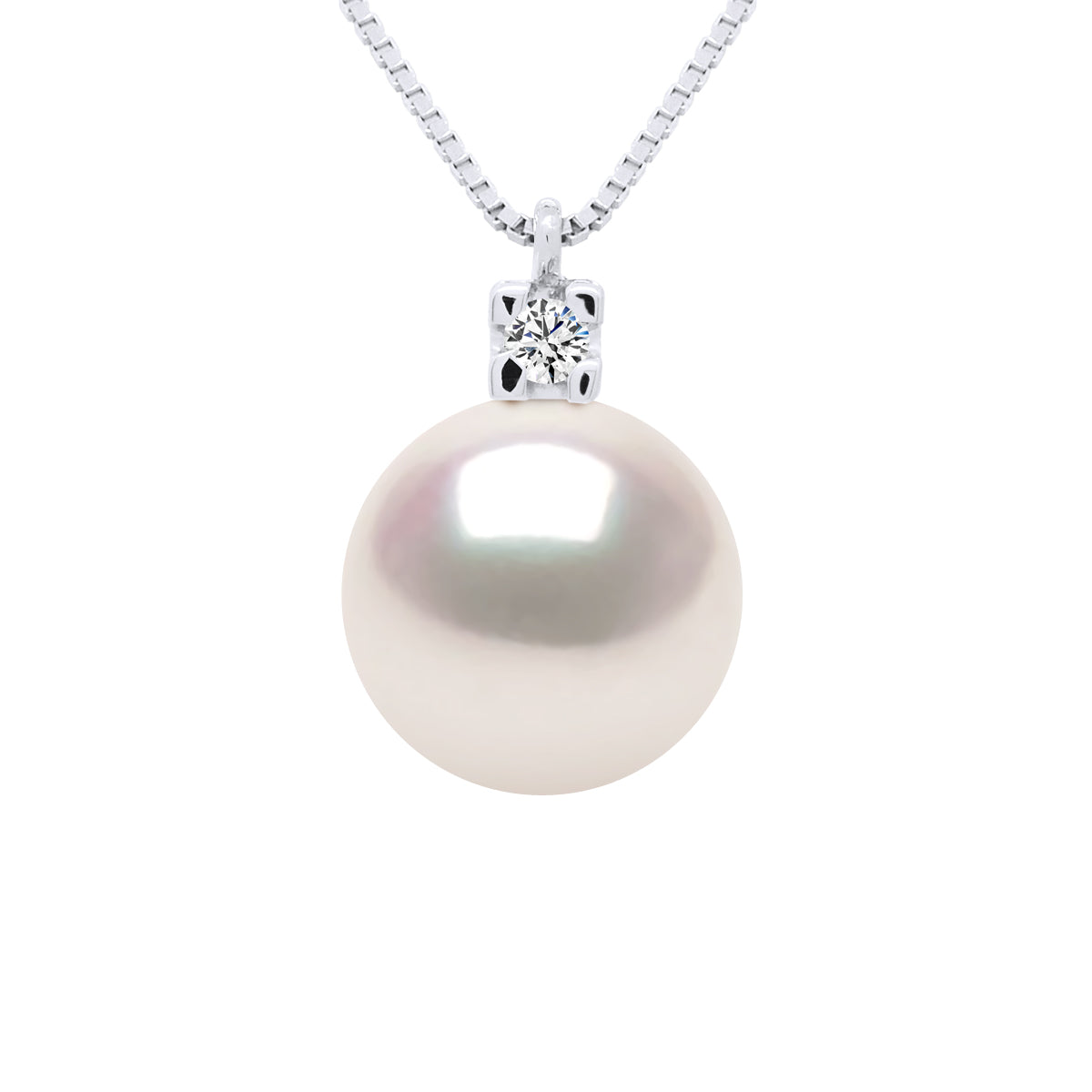 Necklace Jewelry Diamonds 0,03 Cts - Longueur 42 cm
