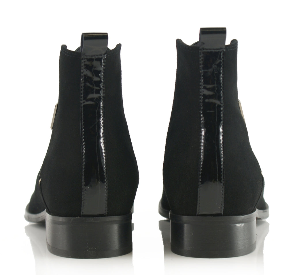 Bosccolo Womens Ankle Boots - Black Suede