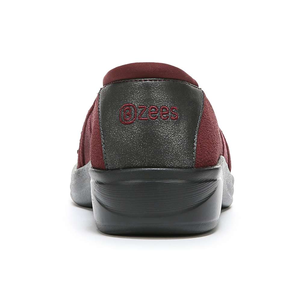Bzees Poppyseed Slip-On - Windsor Red Rhinestone