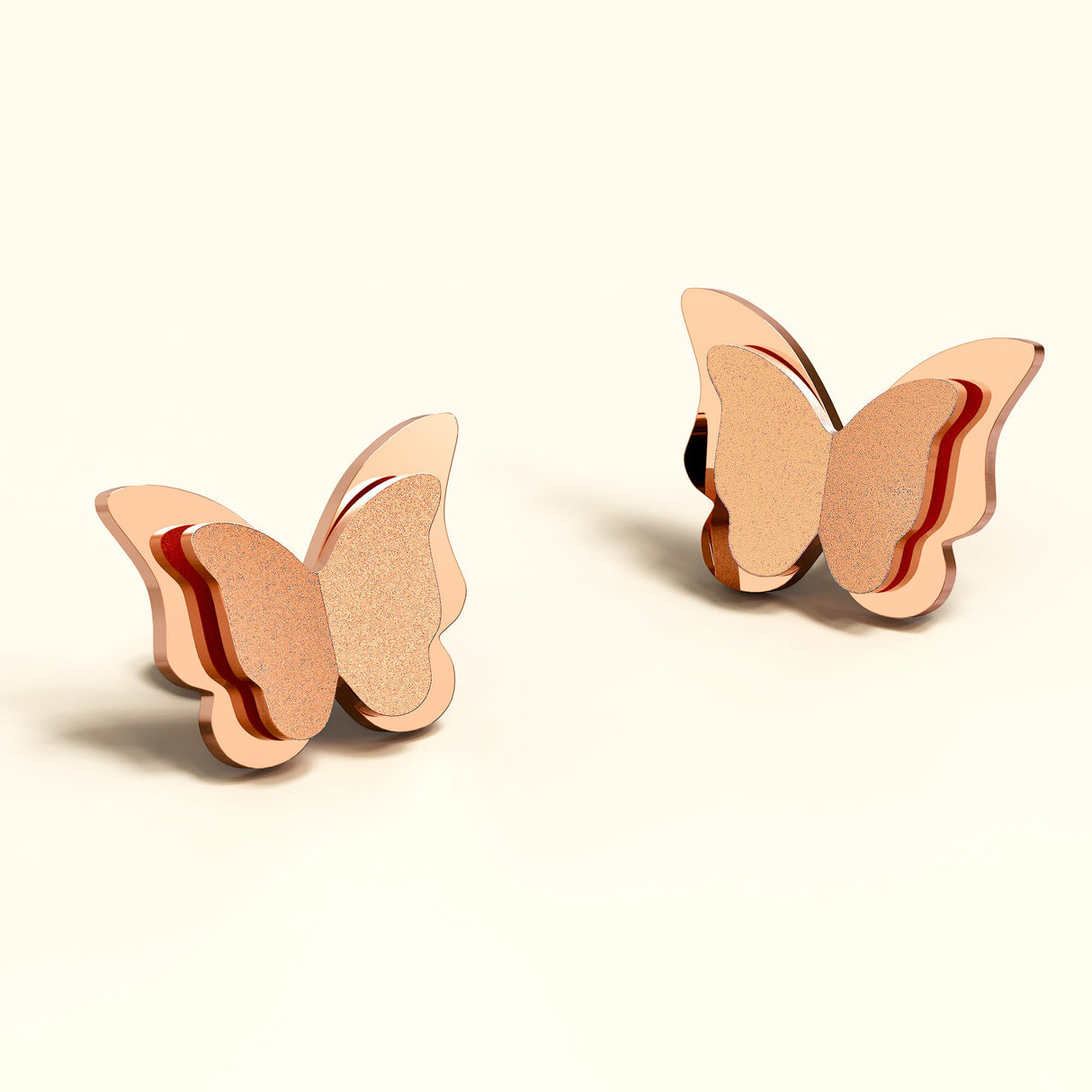 Bullion Gold Exquisite Butterfly Earrings