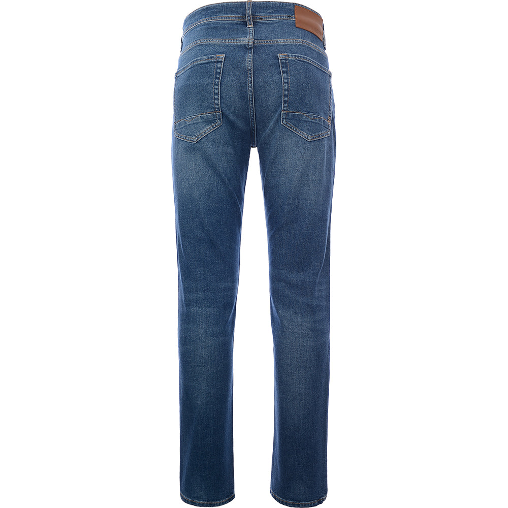 Boss Taber Tapered Fit Jeans In Light Blue