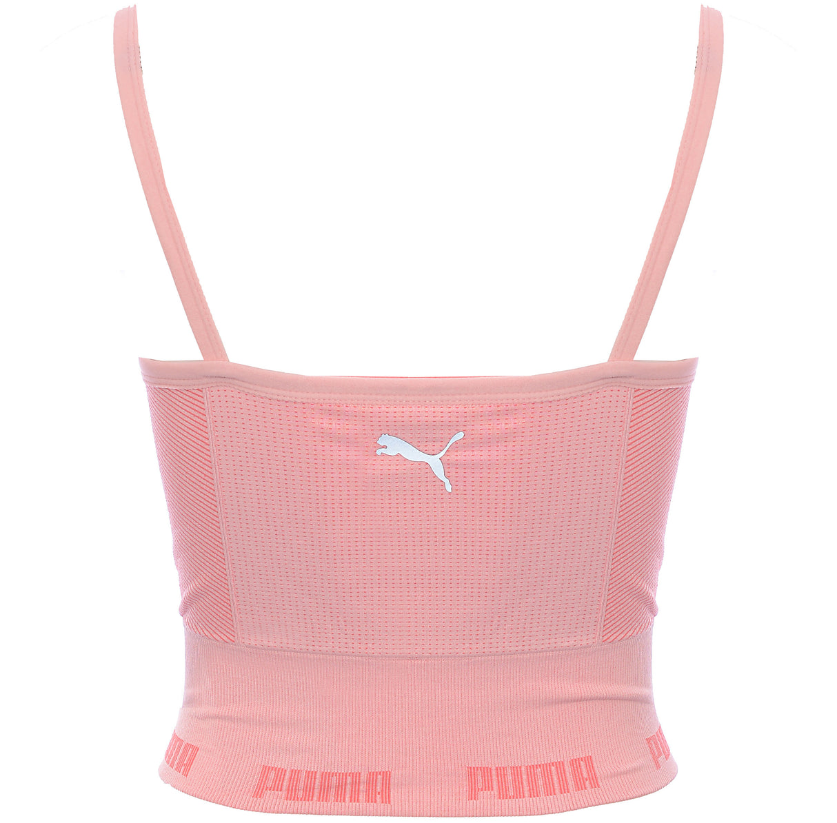 Puma Training Evoknit Seamless Light Support Sports Bra In Soft Pink