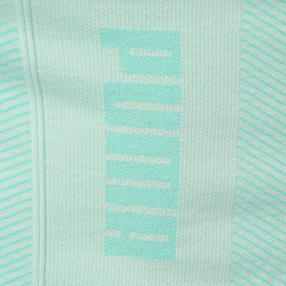 Puma Training Evoknit Seamless Sports Bra In Aqua