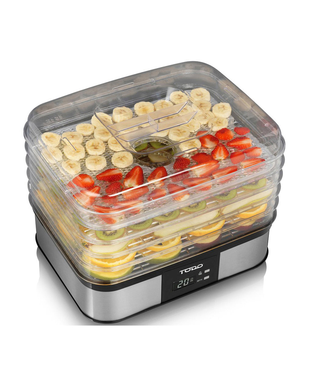 TODO 250W Stainless Steel Food Dehydrator Preserve Yogurt Fruit Dryer Jerky Maker