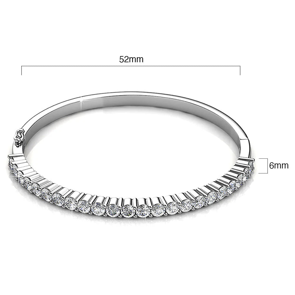 Krystal Couture Grandeur Bangle Embellished with SWAROVSKI Crystals