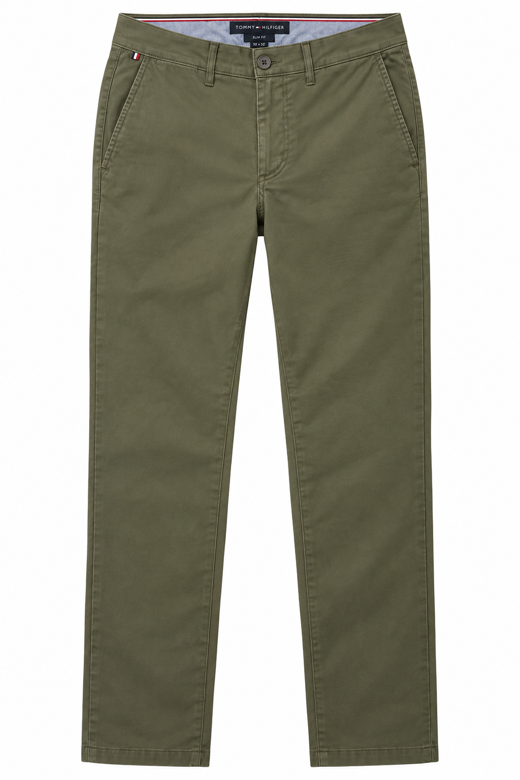 Tommy Hilfiger Men's Bleecker Slim Fit Chinos Pants - Army Green