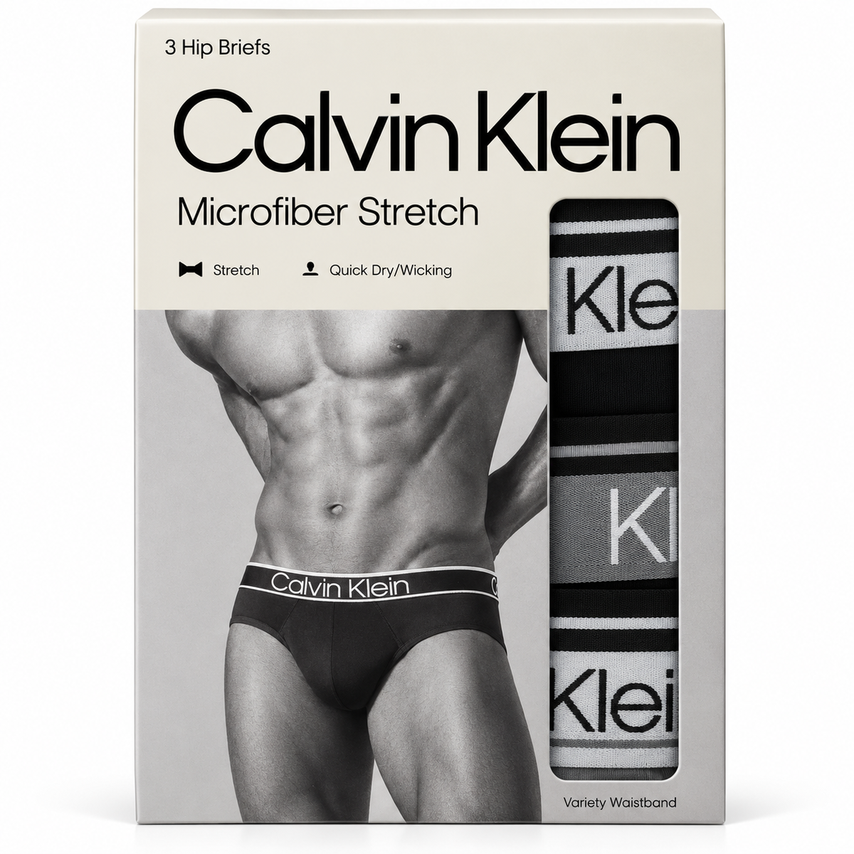 Hip Brief 3Pk - Black/ Wolf Grey W Black/ Turbulence W Wolf Grey