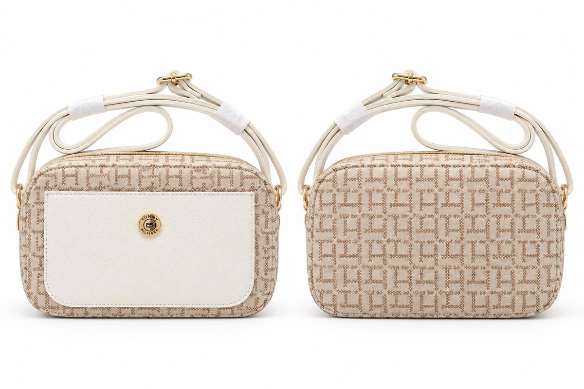Tommy Hilfiger Women's Crossbody Bag - Light Stone/basket Brown