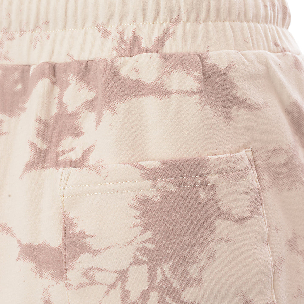 Varley Keswick Tie Dye Shorts In Taupe