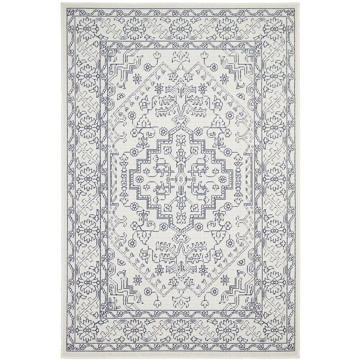 Seaside 5555 White Rug