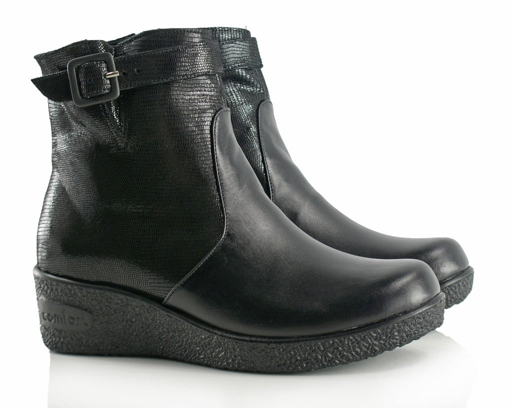 Bosccolo Womens Boots Iga Viper/Lico - Black