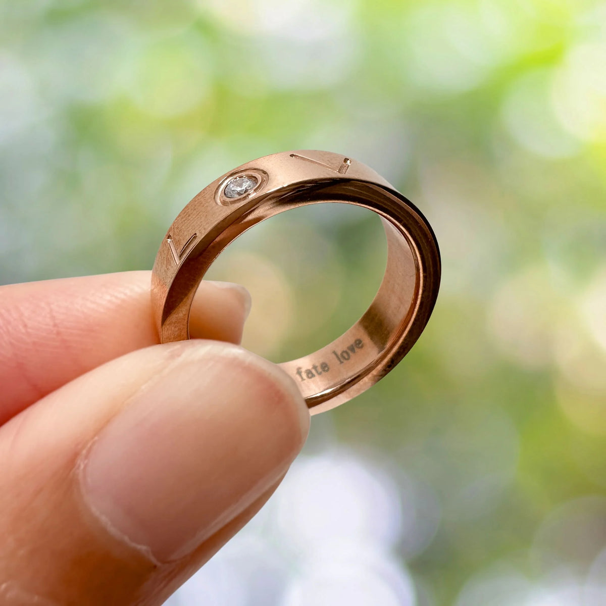 Bullion Gold Fate Love Promise Ring