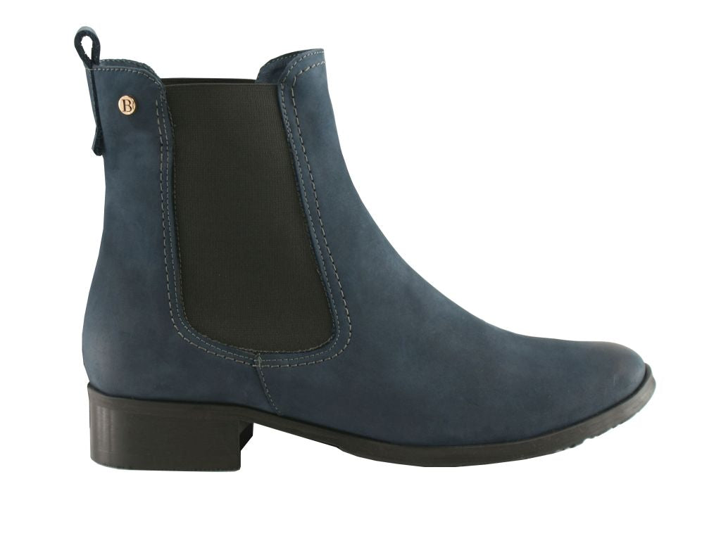 Bosccolo Womens Boots Elastic-Sides - Blue