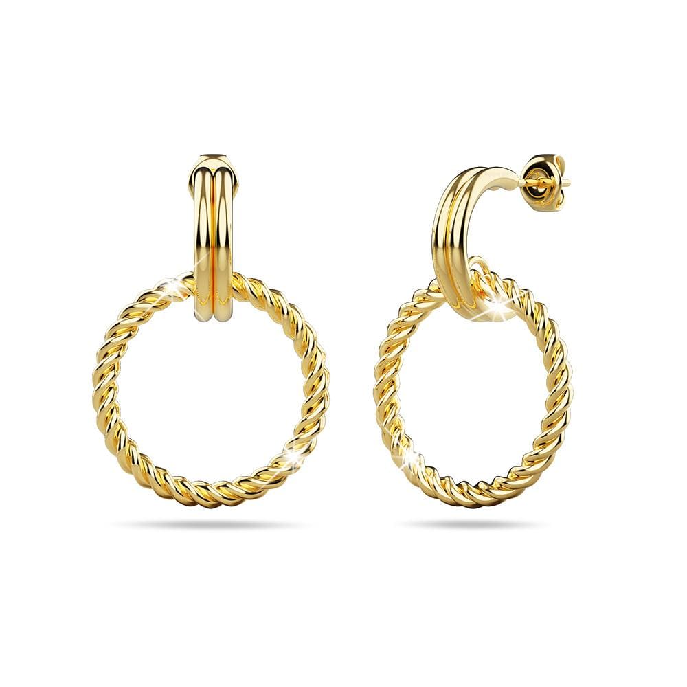 Bullion Gold Exquisite Round Gold Drop Earrings
