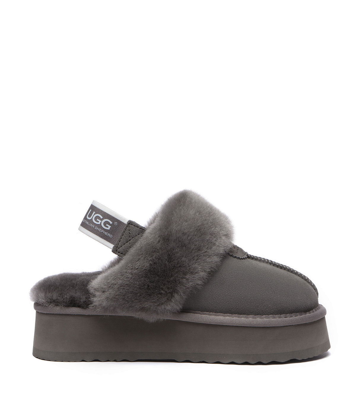 Australian Shepherd UGG Waffle Platform - Grey