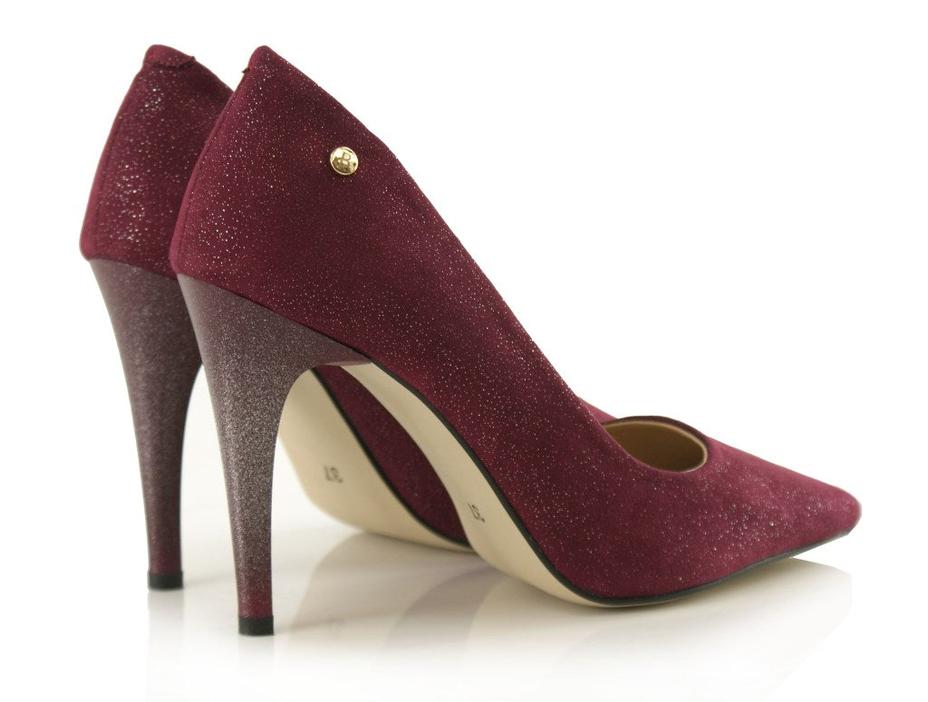 Bosccolo Womens Spike Heels - Dark Red