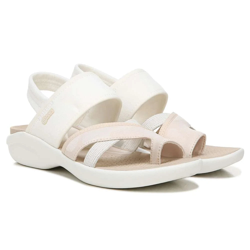 Bzees Call Me Sandal - White Fabric