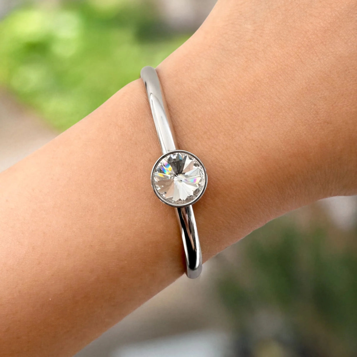 Krystal Couture Blair Bangle Embellished with Swarovski Crystals