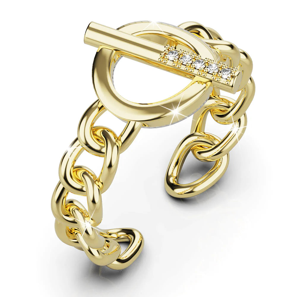 Adjustable Toggle Clasp Fashion Ring