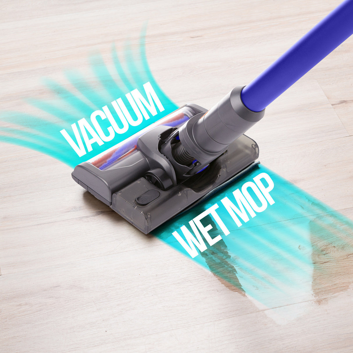 MyGenie H20 PRO Wet Mop 2-IN-1 Cordless Stick Vacuum - Blue