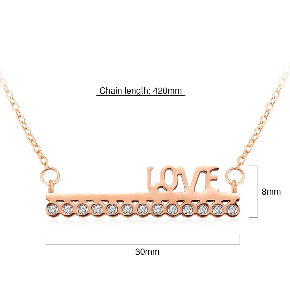 Bullion Gold Love On Top Necklace