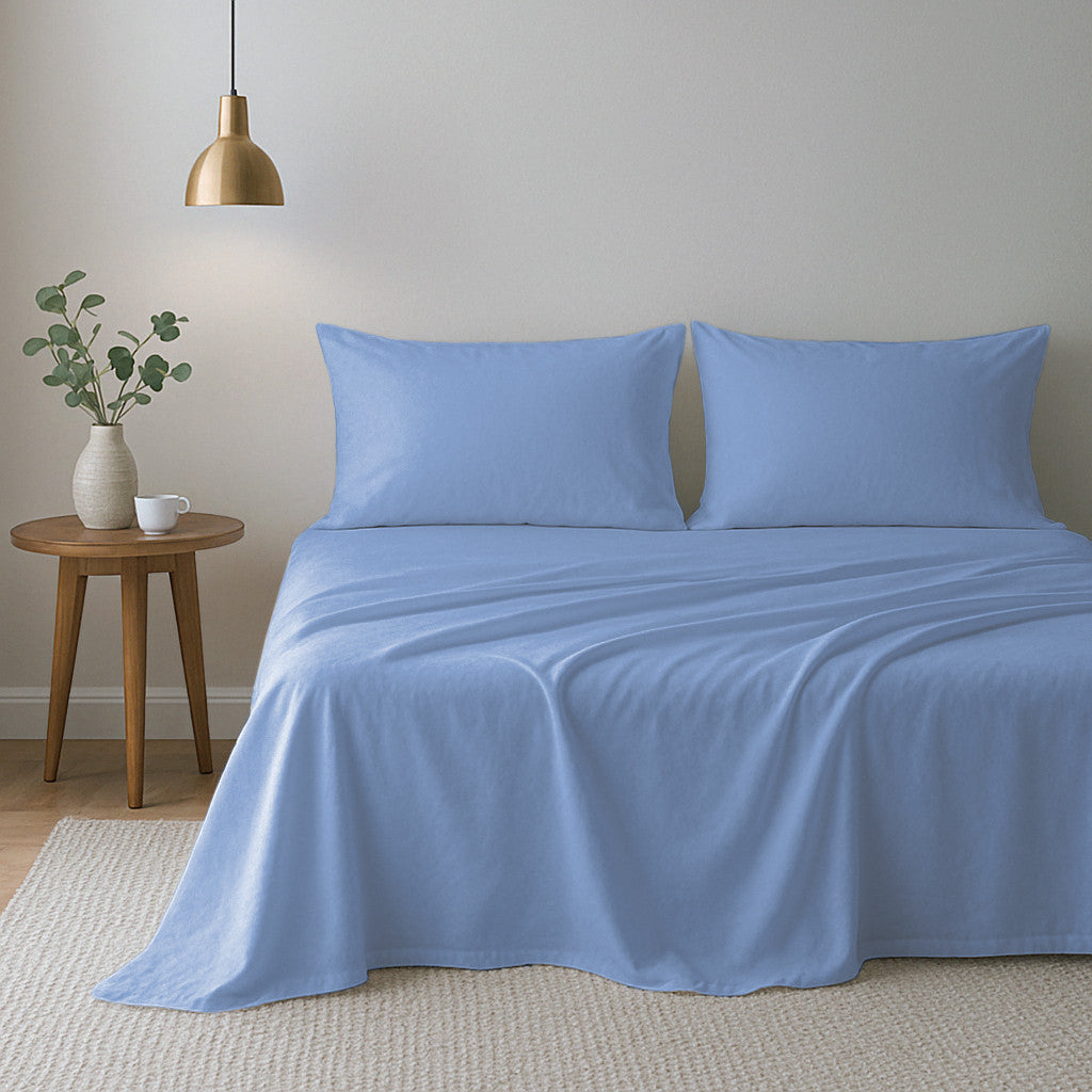 Royal Comfort Opulence Washed Microfibre Sheet Set Mineral