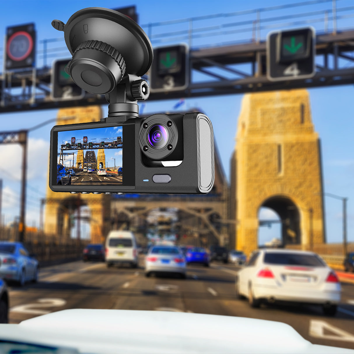 I-Hawk Defender Dual Dash Camera Full HD 1080p